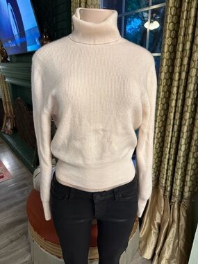 J. Crew Cream Turtleneck Pullover Sweater